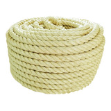 Corda Naval Sisal 32mm 50mts Exercício  Artesanato Decoração