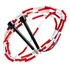 Corda Pular Segmentada Freestyle Beaded Rope Prottector 3mt Cor Vermelho E Branco