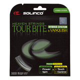 Corda Solinco Tour Bite 16l 1.25mm X Vanquish 16l 1.30mm