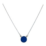 Cordao Agata Azul Pingente