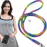 Cordão Celular Universal Pescoço Ombro Brilhante Anti Perda