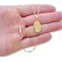 Cordão Colar Corrente Cartie 60cm São Jorge Banhado Ouro 18k