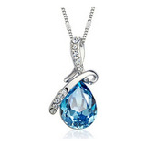 Cordao Colar Swarovski Banhado