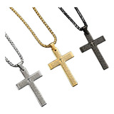 Cordao Corrente Colar Crucifixo