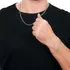 Cordão Corrente Masculina Conjunto + Pulseira De Aço Inox