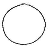 Cordao Couro Masculino Fecho