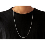 Cordão De Prata Italiana 925 Brilha Muito 2mm Fina Resistent Cor Prateado