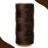Cordão Encerado 1mm Fio Cordone Marrom Café 100 M Nybc Cor Marrom café