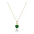 Cordão Feminino Bailarina Ouro 18k 750 40cm Pingente Coração