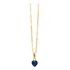 Cordão Feminino Bailarina Ouro 18k 750 40cm Pingente Coração