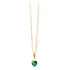 Cordão Feminino Bailarina Ouro 18k 750 45cm Pingente Coração