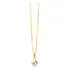 Cordão Feminino Bailarina Ouro 18k 750 45cm Pingente Coração