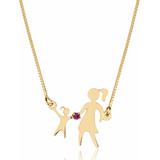 Cordao Feminino Pingente Menina