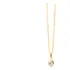 Cordão Femino Bailarina Ouro 18 K 750 45cm Pingente Coração 