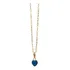 Cordão Femino Bailarina Ouro 18 K 750 45cm Pingente Coração 