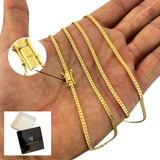 Cordao Flet Banhado Ouro