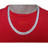 Cordão Grumet Duplo 70cm X 10 Mm Com Pulseira 21 Cm Prata