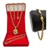 Cordão Masculino Banhado Ouro + Pulseira + Pingent Dólar Top Cor Dourado