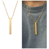 Cordao Masculino Dourado Colar