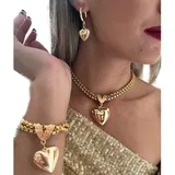 Cordao Pulseira Elo Duplo