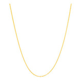 Cordão Rommanel Folheado Fio Cadeado Batido 530308 Cor Dourado