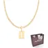Cordão Rommanel Masculino 60cm Pingente Cruz 540104 530614 Cor Dourado