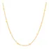 Cordao Rommanel Ouro 18k Feminino Fio Intercalada Cubos 50cm
