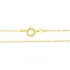 Cordão Rommanel Torcido Fino 50 Cm Banhado Ouro 18k Com Cor Dourado