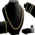 Cordão Torcido Baiano Masculino Banhado Ouro 18k + Pulseira