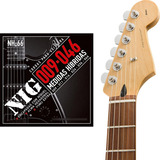Cordas Guitarra Encapada Com Níquel Nig 09 046 Híbridas Nh66