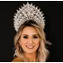 Coroa Alta Miss Concurso Rainha Modelo Princesa Pente Brilho