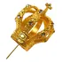 Coroa Dourada Maciça Para Imagens De 25cm A 35cm De Altura Cor Dourado