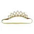 Coroa Tiara Elástica Princesa Infantil Enfeite De Cabeça Cor Dourado