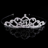 Coroa Tiara Princesa Infantil Enfeite Daminha Casamento Debu Cor Prateado8