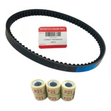 Correia Original + Roletes P/ Moto Sccoter Haojue Lindy 125