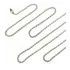 Corrente Bolinha 2,5mm Aço Inox Cirúrgico 100cm P/ Dog Tag