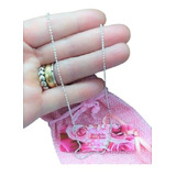  Corrente Choker 40cm Bolinha Laminada/espelhada Prata R.385