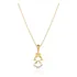 Corrente Colar Cordão + Menina Filha Diamantes Ouro 18k 45cm