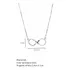 Corrente Colar Feminino Prata 925 Com Símbolo Infinito