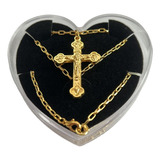 Corrente Com Pingente Crucifixo