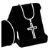 Corrente Cordão Aço + Pulseira Masculina J-1163 Crucifixo