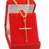 Corrente Cordão Baiano 70cm + Cruz Banhado Ouro 18k + Brinde