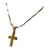 Corrente Cordão Cruz Jesus Crucifixo Cristo Dourado Oração
