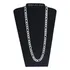 Corrente Cordão Grossa Masculina 60cm 3x1 De Prata 10 Mm Cor Prateado