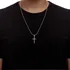  Corrente Cordão Masculino Aço Inox De Cruz Crucifixo Palito