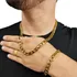 Corrente Cordão Masculino  Moeda Antiga + Pulseira Marcação