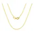 Corrente Cordão Piastrine 50cm Ouro 18k Feminina 1,2mm Cor Amarelo