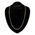 Corrente Cordão + Pulseira Cadeado Banhado A Ouro 18k Lindo