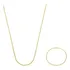 Corrente De Ouro 18k Feminino 45cm Kit Bismark Com Pulseira
