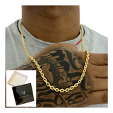 Corrente De Ouro Moeda Antiga Masculina Nao Fica Preta+brind